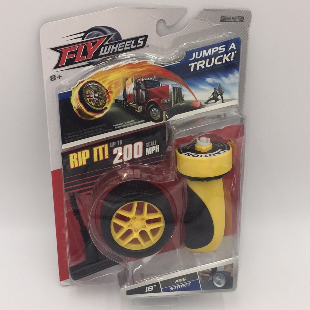 Fly Wheels Launcher 18” Axis Street Racing Tire Yellow Black New in Package